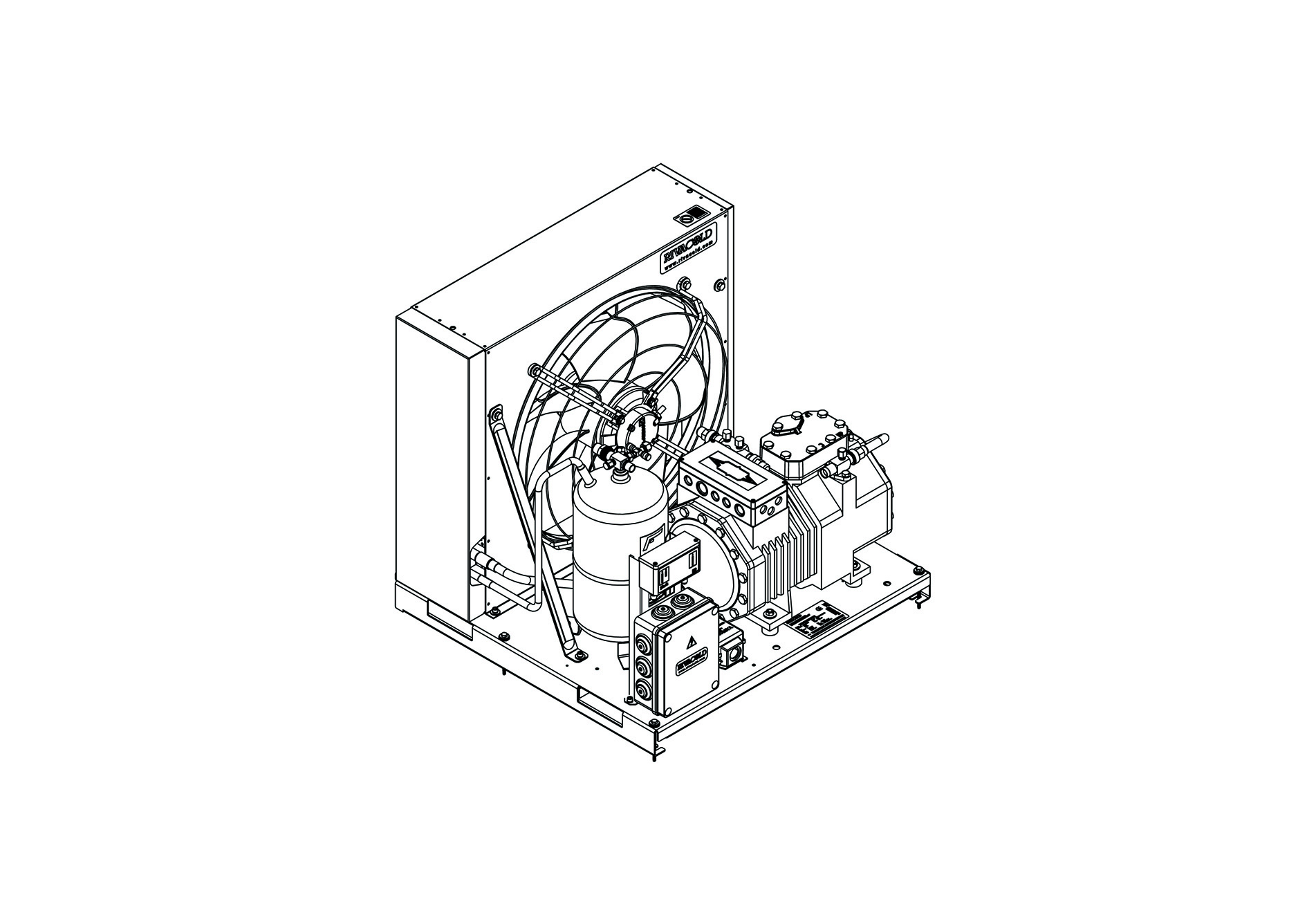 RIVACOLD BCUM004Z10A: built-in Конденсаторный агрегат открытого типа ...